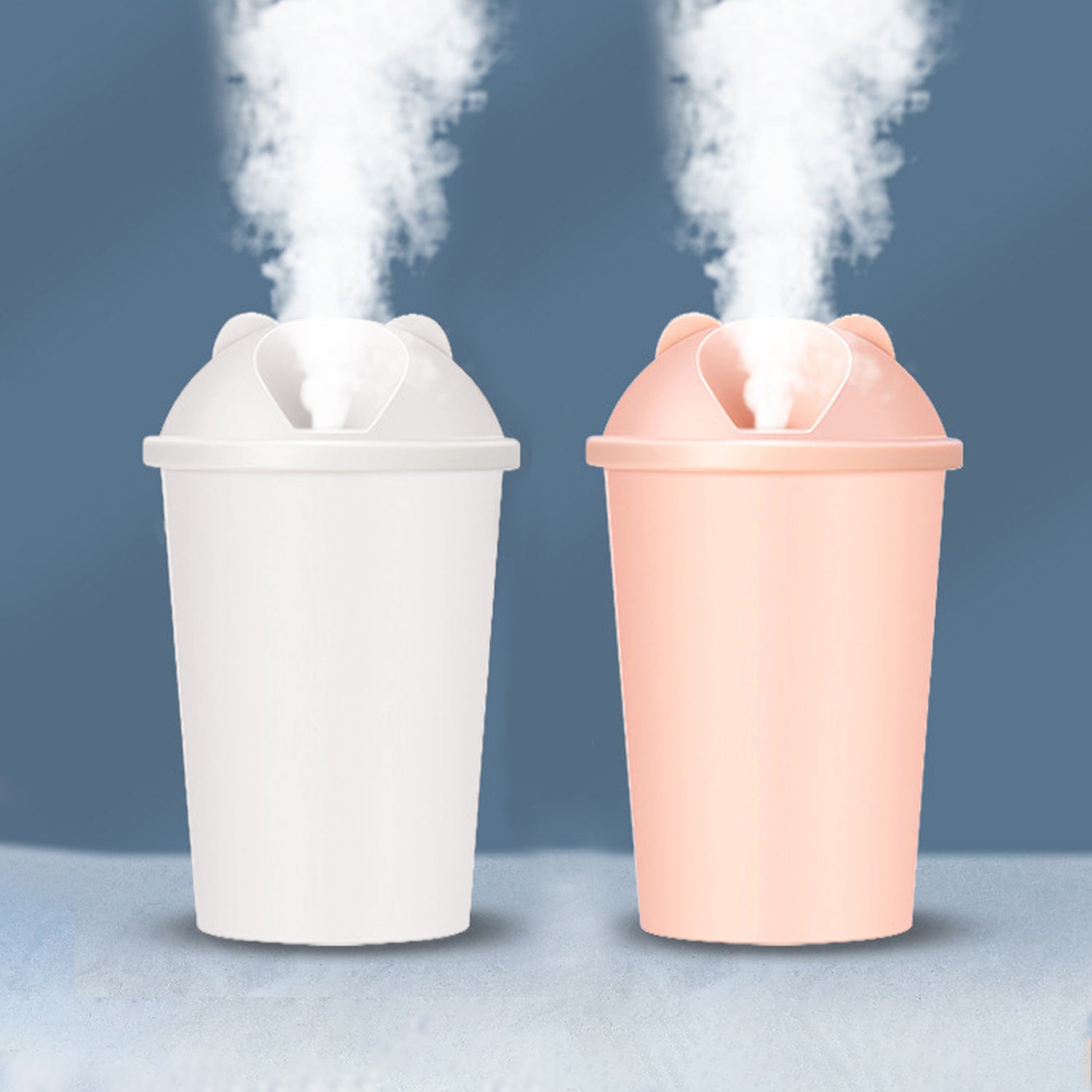 Cute Bear Shape Usb Humidifiers Cup (1 Pc  Multicolor Light) Cute Bear Shape Usb Humidifiers Cup (1 Pc  Multicolor Light)